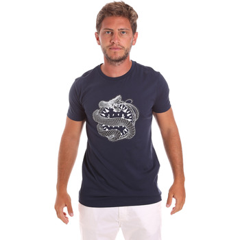 Oblečenie Muž Tričká s krátkym rukávom Roberto Cavalli HST64B Modrá