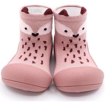 Topánky Deti Detské papuče Attipas Endangered Animal Fox - Pink Ružová