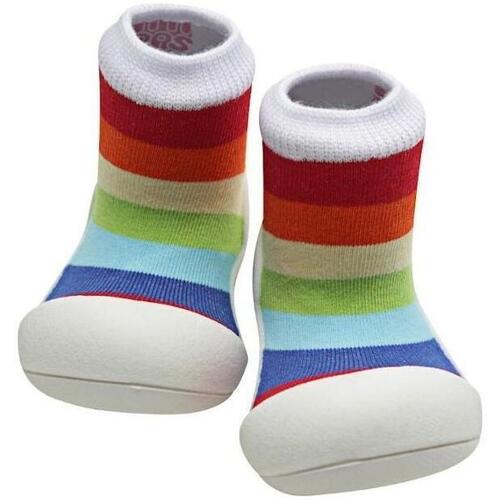 Topánky Deti Detské papuče Attipas Rainbow - White Viacfarebná
