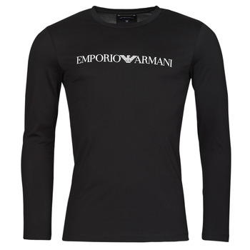 Oblečenie Muž Tričká s dlhým rukávom Emporio Armani 8N1TN8 Čierna