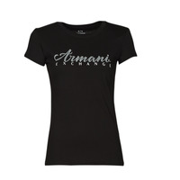 Oblečenie Žena Tričká s krátkym rukávom Armani Exchange 8NYT91 Čierna
