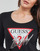 Oblečenie Žena Tričká s dlhým rukávom Guess LS CN ICON TEE Čierna