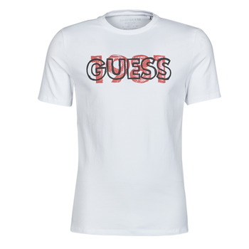 Oblečenie Muž Tričká s krátkym rukávom Guess ORWELL CN SS TEE Biela