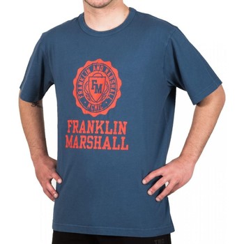 Oblečenie Muž Tričká s krátkym rukávom Franklin & Marshall T-shirt  Classique Modrá
