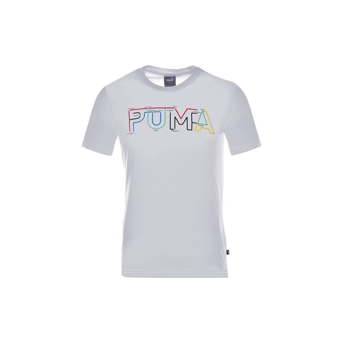 Oblečenie Muž Tričká s krátkym rukávom Puma Drycell Graphic Biela
