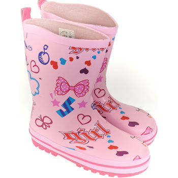 Topánky Deti Obuv pre vodné športy Elu Detské ružové gumáky ROSSE Ružová