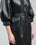 Oblečenie Žena Krátke šaty Karl Lagerfeld FAUX LEATHER DRESS Čierna