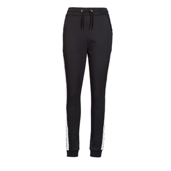 Oblečenie Žena Tepláky a vrchné oblečenie Karl Lagerfeld LOGO TAPE SWEAT PANTS Čierna