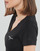 Oblečenie Žena Tričká s krátkym rukávom Calvin Klein Jeans MONOGRAM LOGO V-NECK TEE Čierna