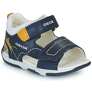 Topánky Chlapec Sandále Geox B SANDAL TAPUZ BOY B Námornícka modrá / Žltá