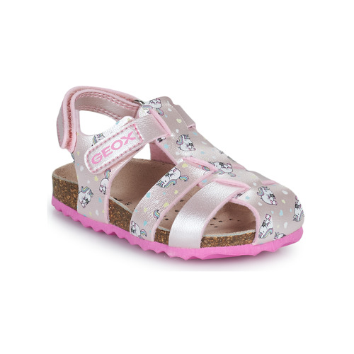 Topánky Dievča Sandále Geox B SANDAL CHALKI GIRL Ružová