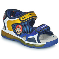 Topánky Chlapec Sandále Geox J SANDAL ANDROID BOY Modrá / Žltá / Červená