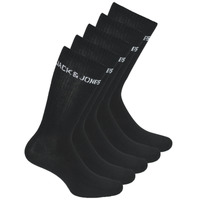 Spodná bielizeň Muž Vysoké ponožky Jack & Jones JACBASIC LOGO TENNIS X5 Čierna