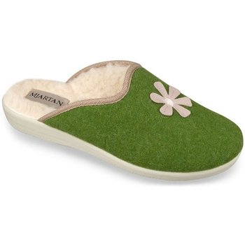 Topánky Žena Papuče Mjartan Dámske zelené papuče  ANEŽKA svetlozelená