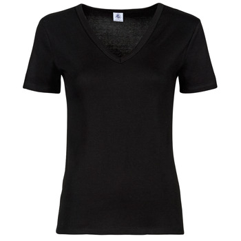 Oblečenie Žena Tričká s krátkym rukávom Petit Bateau BIBIHINE Čierna