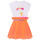 Oblečenie Dievča Krátke šaty Billieblush ANDORRE Biela / Oranžová