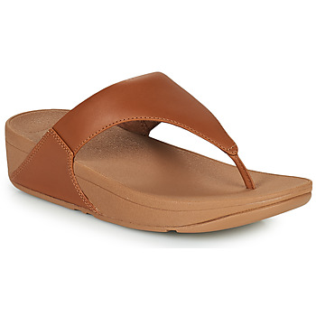 FitFlop LULU LEATHER TOEPOST Hnedá
