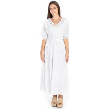 Oblečenie Žena Dlhé šaty Isla Bonita By Sigris Oblečte Sa Blanco