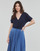 Oblečenie Žena Tričká s krátkym rukávom Esprit CLT wrap tshirt Námornícka modrá