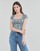 Oblečenie Žena Tričká s krátkym rukávom Vans DECO DITSY CAPSLV TOP Modrá