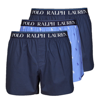 Spodná bielizeň Muž Spodky Polo Ralph Lauren WOVEN BOXER X3 Námornícka modrá / Námornícka modrá / Modrá