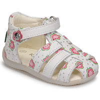 Topánky Dievča Sandále Kickers BIGFLO-2 Biela / Ružová