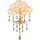 Domov Nástenné lampy Signes Grimalt Závesný Strom Života Zlatá