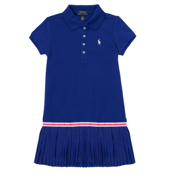 Oblečenie Dievča Krátke šaty Polo Ralph Lauren FRENCHIM Modrá