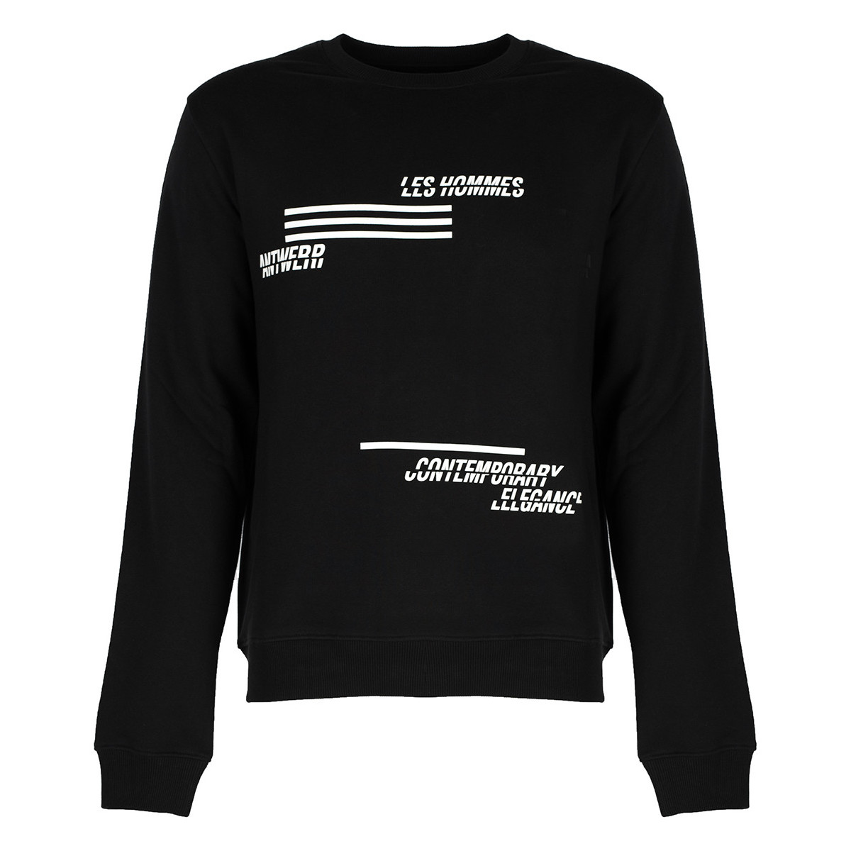 Oblečenie Muž Mikiny Les Hommes LJH202-757P | Sweatshirt Čierna