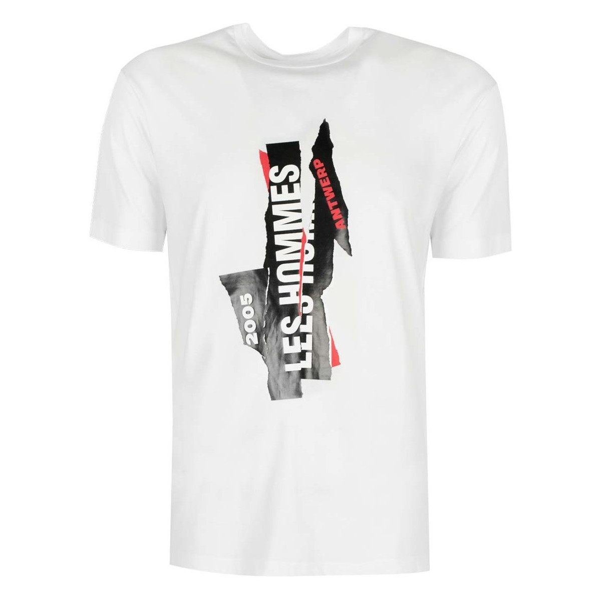 Oblečenie Muž Tričká s krátkym rukávom Les Hommes LJT224-710P | Logo Biela