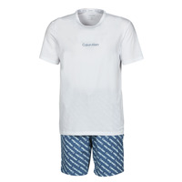 Oblečenie Muž Pyžamá a nočné košele Calvin Klein Jeans SHORT SET Námornícka modrá / Biela