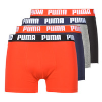 Spodná bielizeň Muž Boxerky Puma PUMA BASIC X4 Námornícka modrá / Čierna / Červená / Šedá