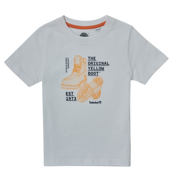 Oblečenie Chlapec Tričká s krátkym rukávom Timberland TOULOUSA Biela