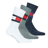 Spodná bielizeň Športové ponožky Tommy Hilfiger SOCK X3 Biela / Námornícka modrá / Šedá