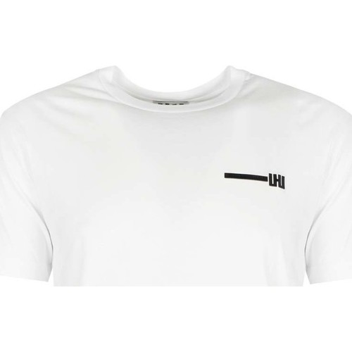 Oblečenie Muž Tričká s krátkym rukávom Les Hommes UHT214 700P | Typography T-Shirt Čierna