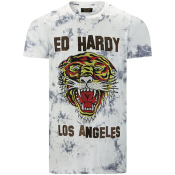 Oblečenie Muž Tričká s krátkym rukávom Ed Hardy - Los tigre t-shirt white Biela