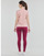 Oblečenie Žena Tričká s krátkym rukávom adidas Performance 3 Stripes T-SHIRT Wonder / Tmavá fialová / Biela