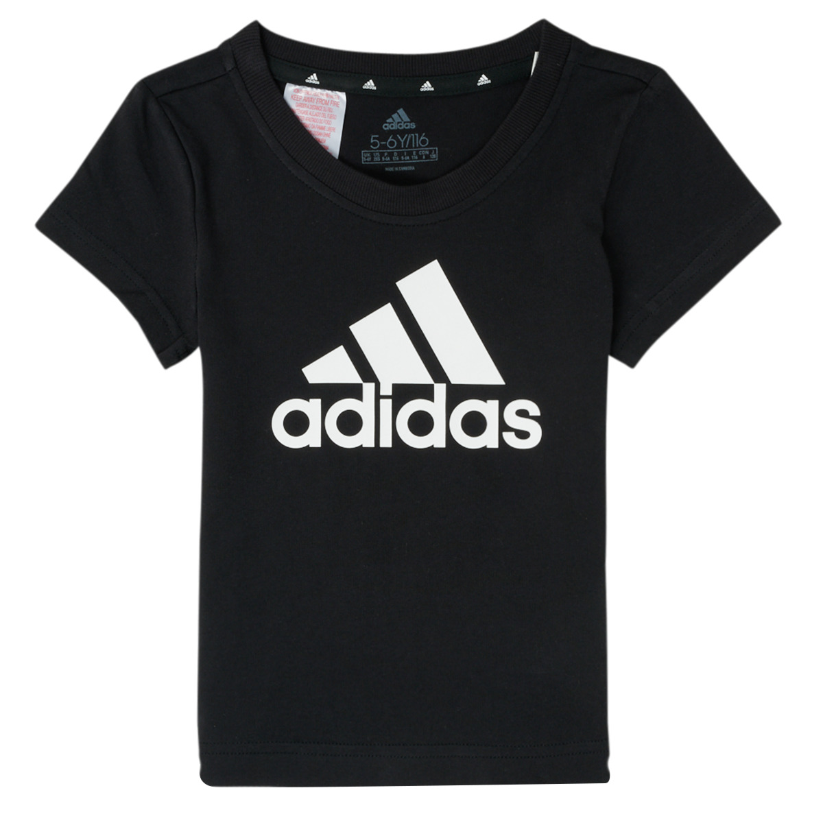 Oblečenie Dievča Tričká s krátkym rukávom Adidas Sportswear FIORINE Čierna