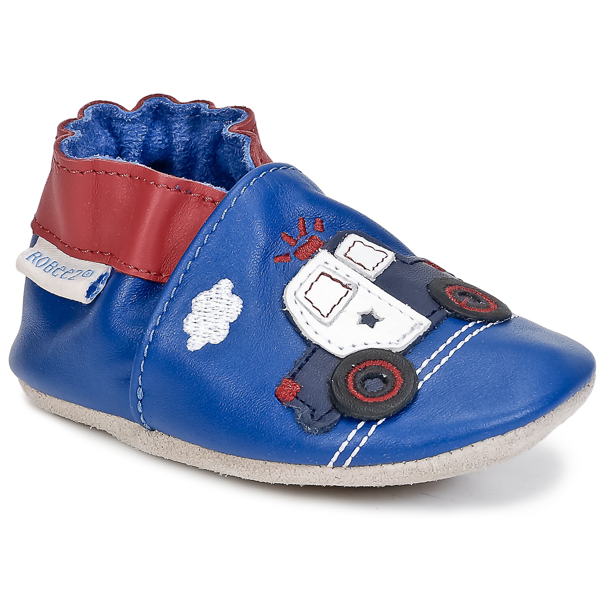 Topánky Chlapec Detské papuče Robeez SHERIF CAR Námornícka modrá