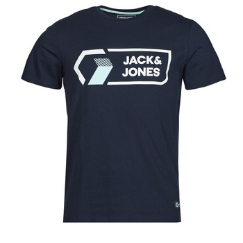 Oblečenie Muž Tričká s krátkym rukávom Jack & Jones JCOLOGAN Námornícka modrá