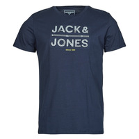 Oblečenie Muž Tričká s krátkym rukávom Jack & Jones JCOGALA Námornícka modrá