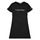 Oblečenie Dievča Krátke šaty Calvin Klein Jeans INSTITUTIONAL SILVER LOGO T-SHIRT DRESS Čierna