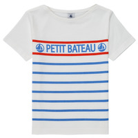 Oblečenie Chlapec Tričká s krátkym rukávom Petit Bateau BLEU Modrá / Červená