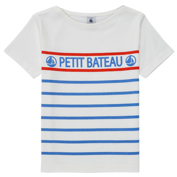 Oblečenie Chlapec Tričká s krátkym rukávom Petit Bateau BLEU Modrá / Červená