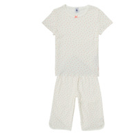 Oblečenie Dievča Pyžamá a nočné košele Petit Bateau BRESS Biela