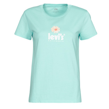 Oblečenie Žena Tričká s krátkym rukávom Levi's THE PERFECT TEE Logo / Daisy / Modrá
