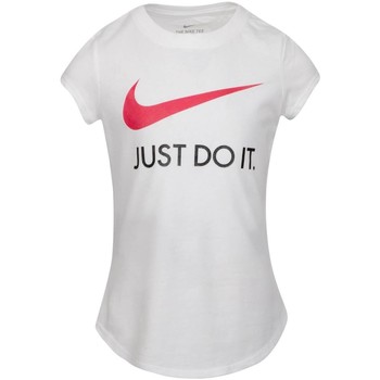 Oblečenie Dievča Tričká s krátkym rukávom Nike CAMISETA MANGA CORTA NIA  36F245 Biela