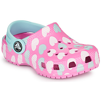 Topánky Dievča Nazuvky Crocs CLASSIC EASY ICON CLOG T Ružová
