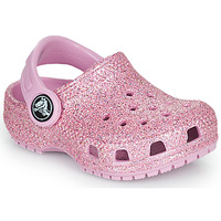 Topánky Dievča Nazuvky Crocs Classic Glitter Clog T Fialová / Viacfarebná