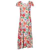 Oblečenie Žena Krátke šaty Derhy TREILLIS FLOWER Biela / Červená